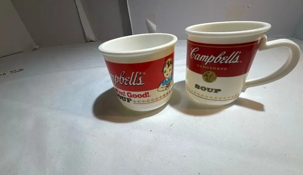 Vintage Campbell's Soup Plastic Mugs